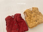 ベルベベ / valubebe / フリルダウンベスト / 韓国子供服 / ベビー|キッズ / 26winter〖取寄〗*6M~S*