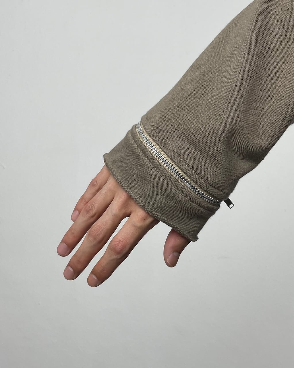 ASKYY アスキー　グローブ ASKYY / GLOVES CUFF SWEAT CUTSEW / GREYSH KHAKI | ASKYY TOKYO FLAGSHIP