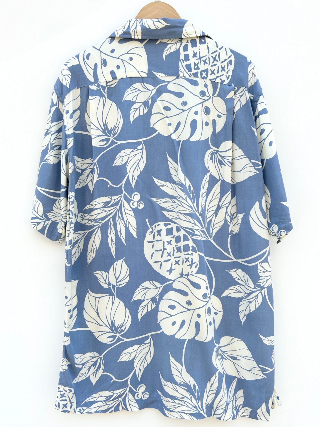 90s Ralph Lauren "RAYON" S/S OPEN COLLAR SHIRT Size M