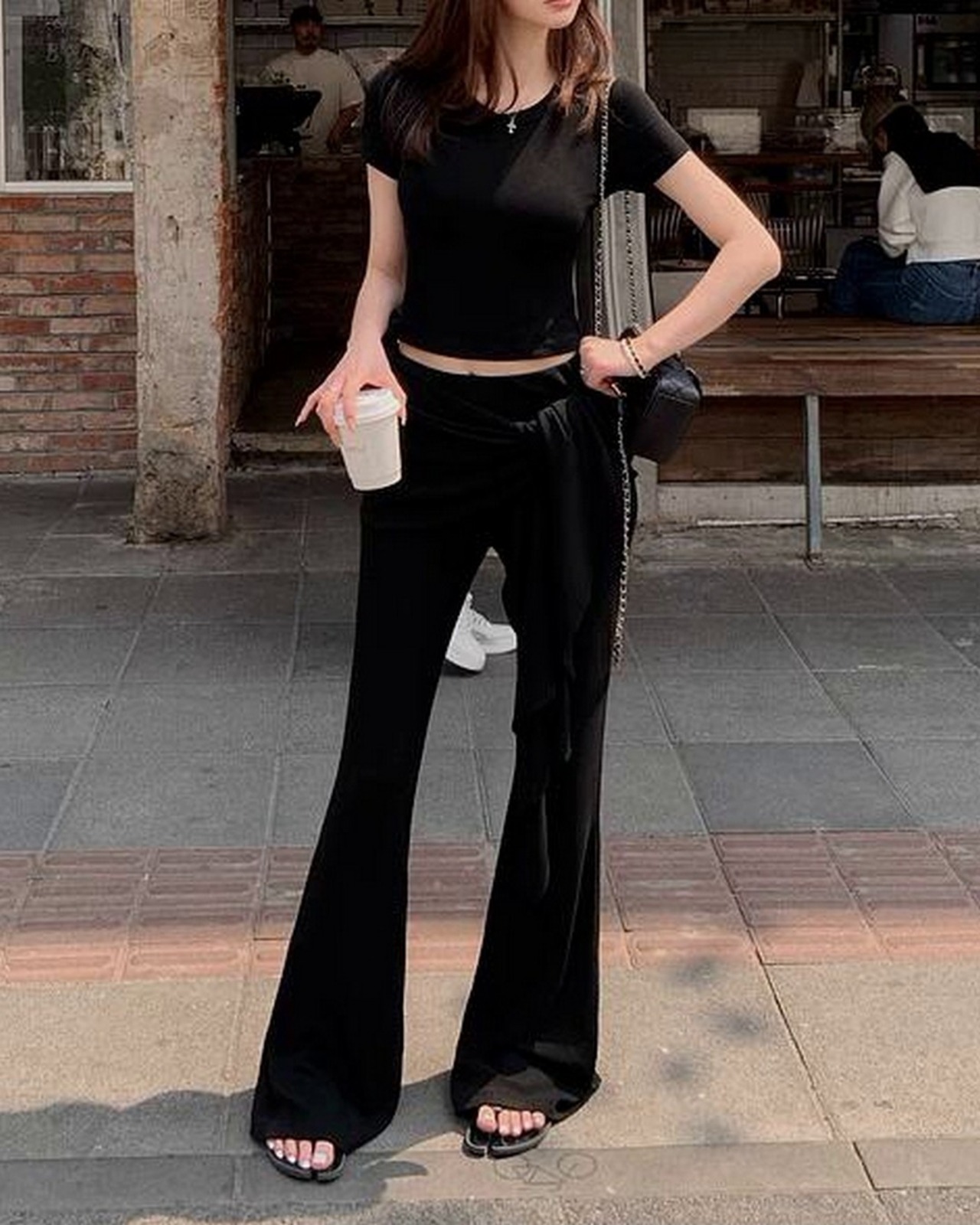 T シャツ &フレアパンツ セットアップ 2color A0265 - 17