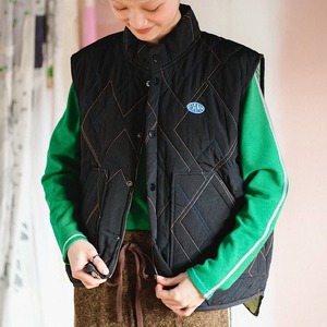 PAMM / 時計じかけのアーガイルキルティングベスト