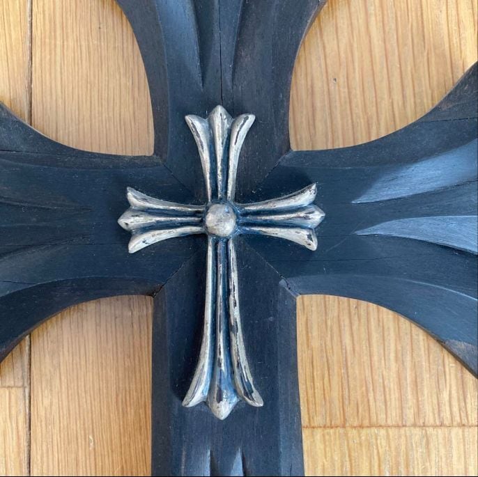 CHROME HEARTS クロムハーツ オブジェ クロス エボニー ラージクロス