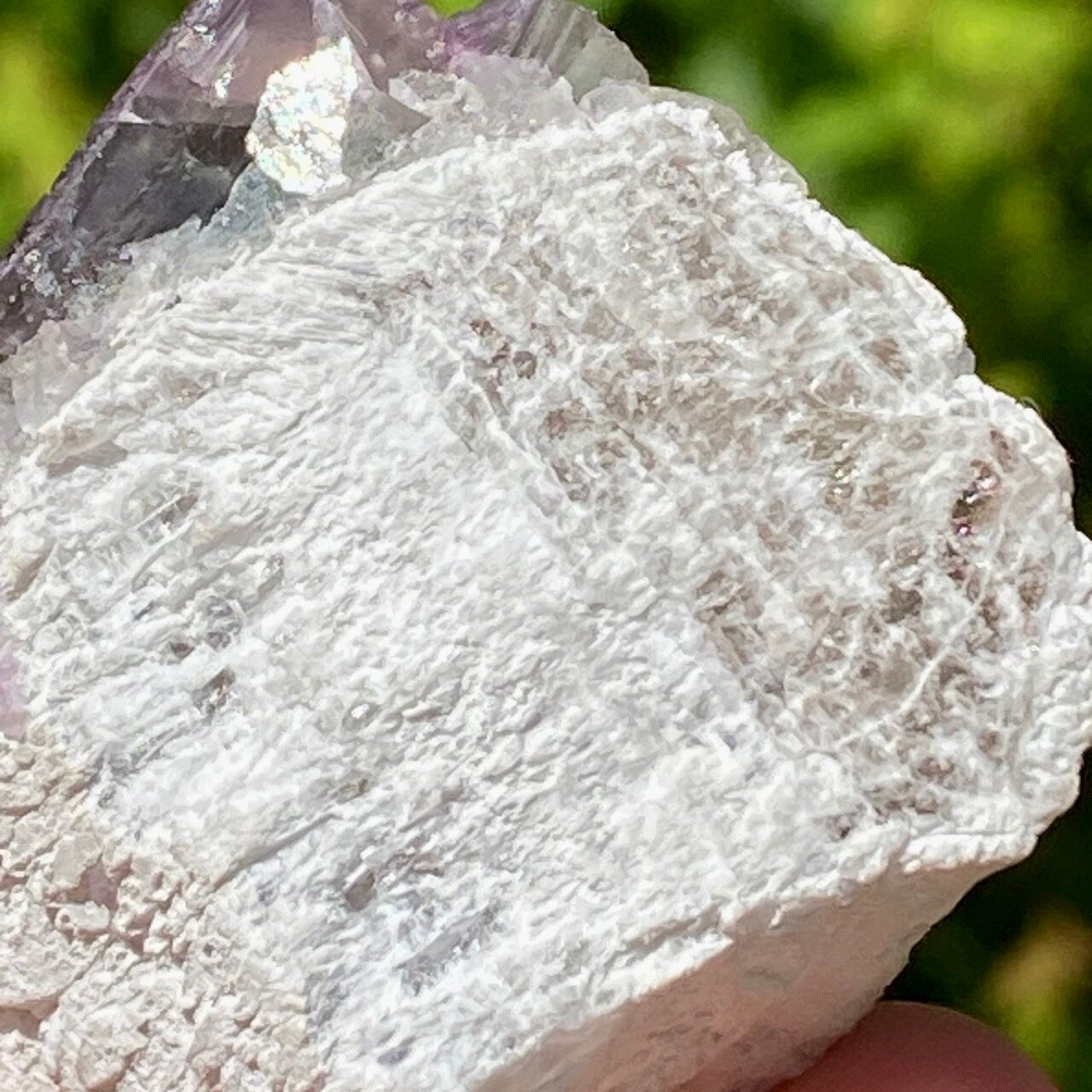 フローライト共生キャンドルクォーツの原石標本 Candle Quartz Rough