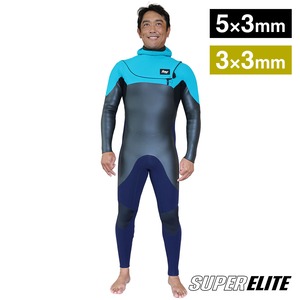 セミドライ ウェットスーツ ネオチェストジップ SUPER ELITE メンズ レディース JJP26515 JJP26513