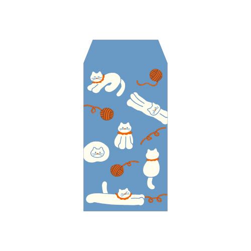 ふわり和紙 ぽち袋 にゃんこ FWP10834 | えんぴつ館
