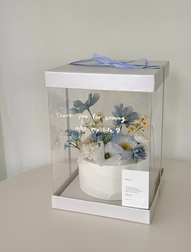 Fake cake box -flower- 01