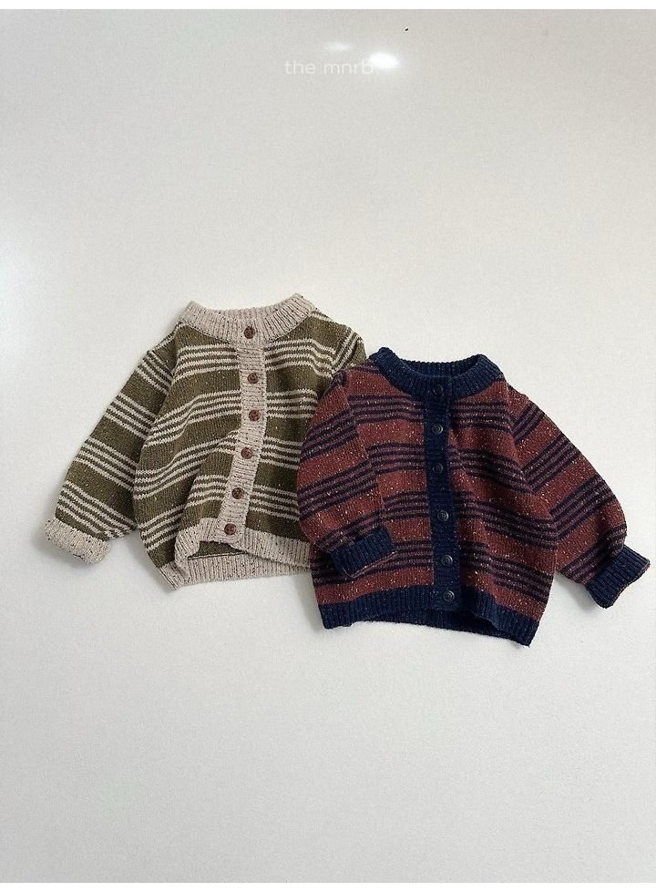 〖取寄〗韓国子供服 / 26winter / minirobe / ラインカーディガン / キッズ *S~XL*