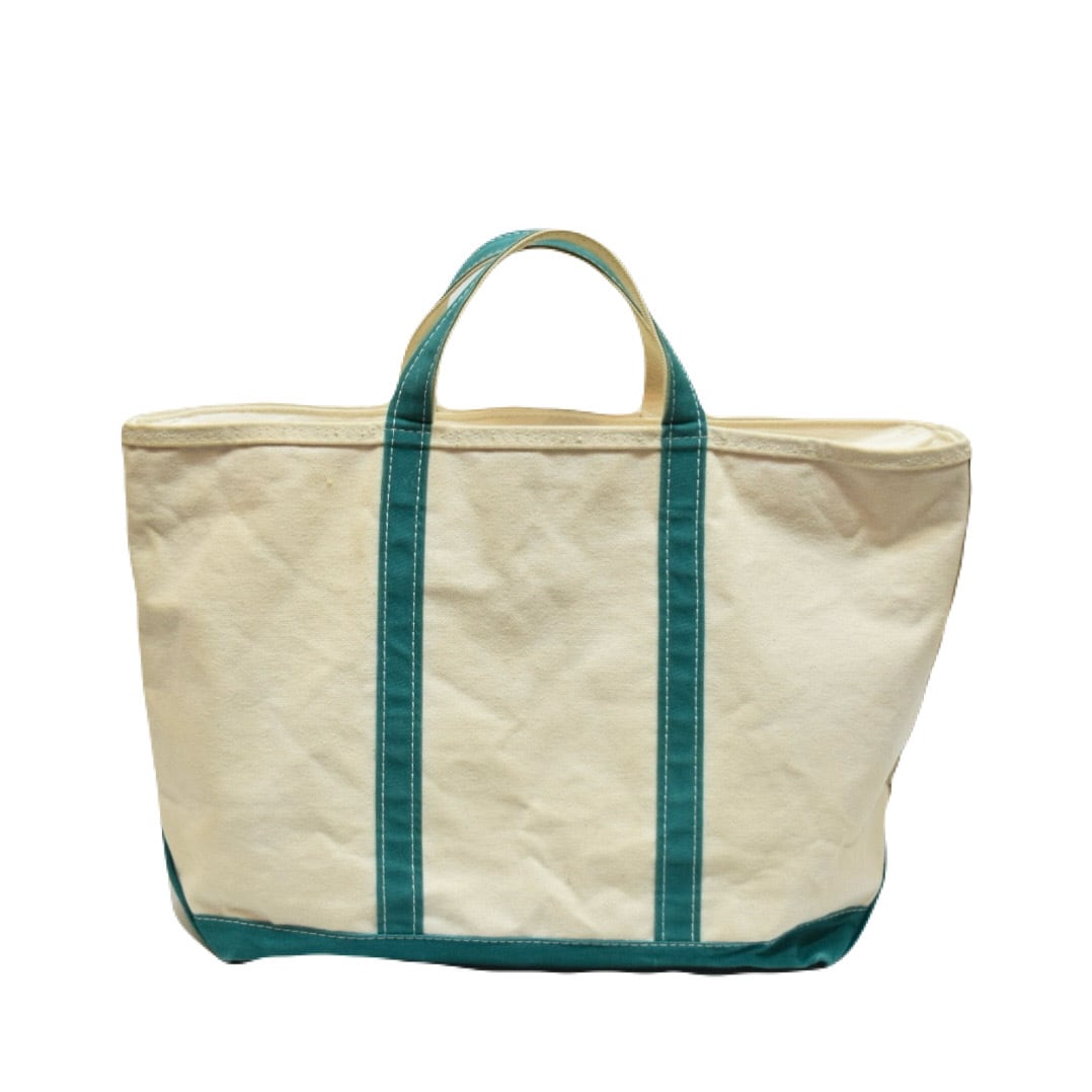 バッグ 80s LLBEAN BOAT AND TOTE 80s L.L. Bean Boat and Tote [SOLD]🚩 • White & Navy / Leather
