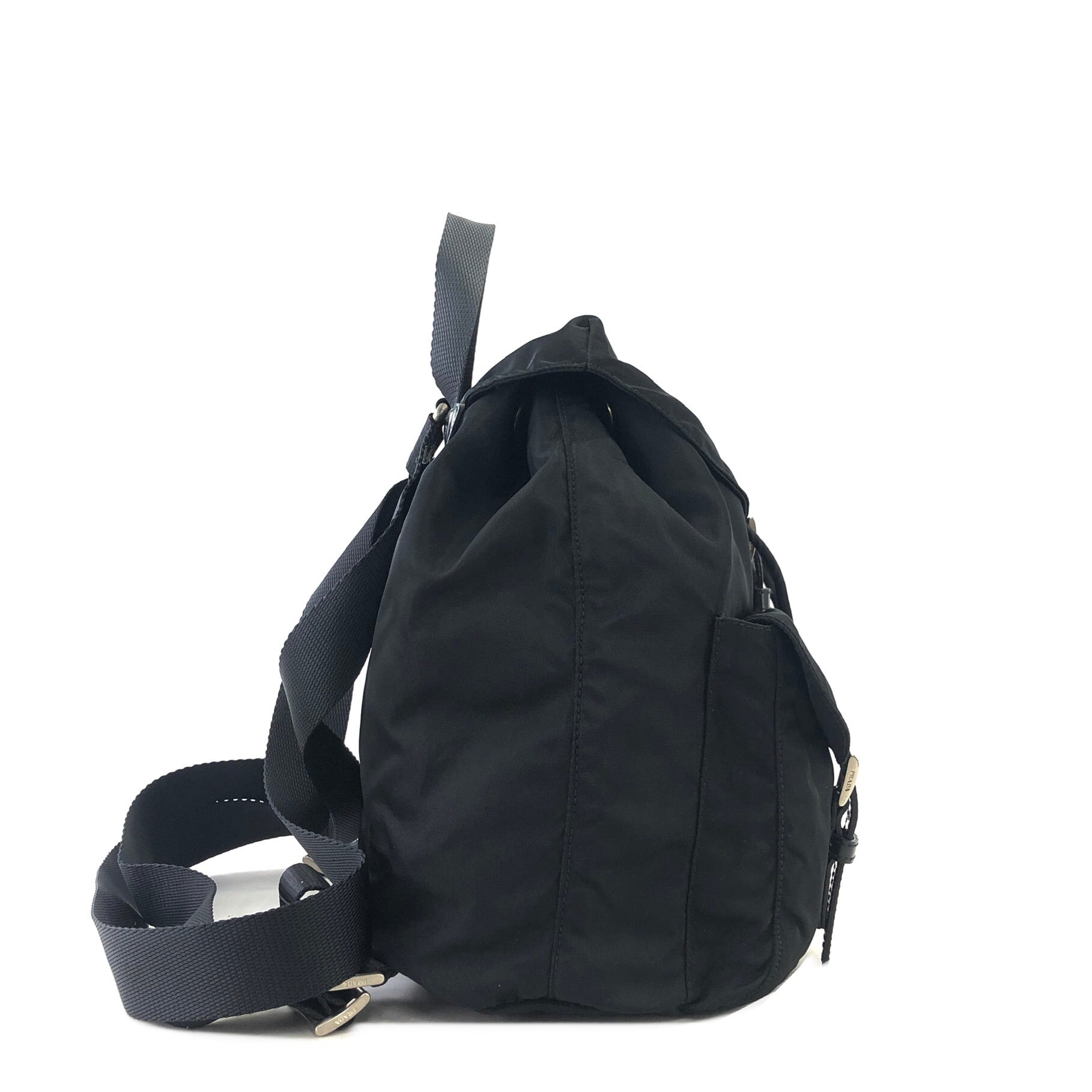 PRADA プラダ トライアングルロゴ ナイロン×レザー ダブルポケット