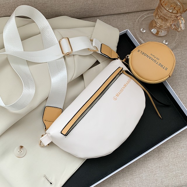 夏の女性の小さなバッグ2020新しい潮ネット赤ファッションブロードバンドクロスボディバッグワイルドインネット赤胸バッグ Tiancai_Wing_Bag7477404