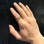 カットアウト ロゴ スカル バンド リング：MIC&Co. ミック アンド コー