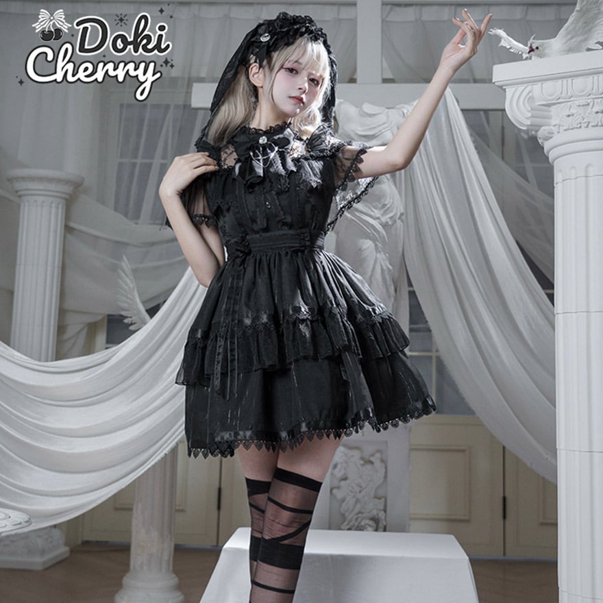 ヘッドドレス ヘアバンド レース ダークファッション イベント衣装