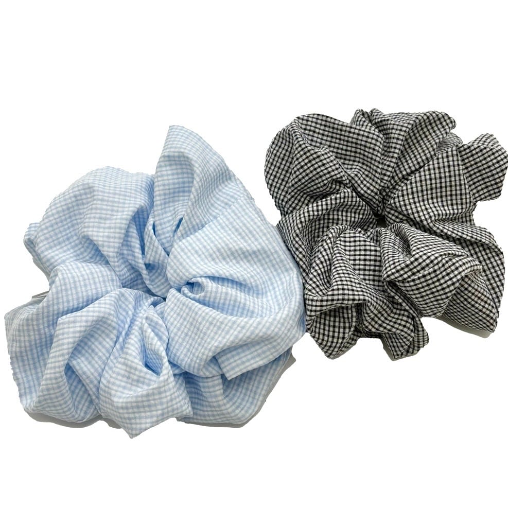26MA179 select gingham check chouchou | blazetorwest