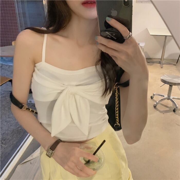 サマーシャツ ショートトップス リボン 大人ガーリー スウィート キュート カジュアル 夏物 モンロー45429679603