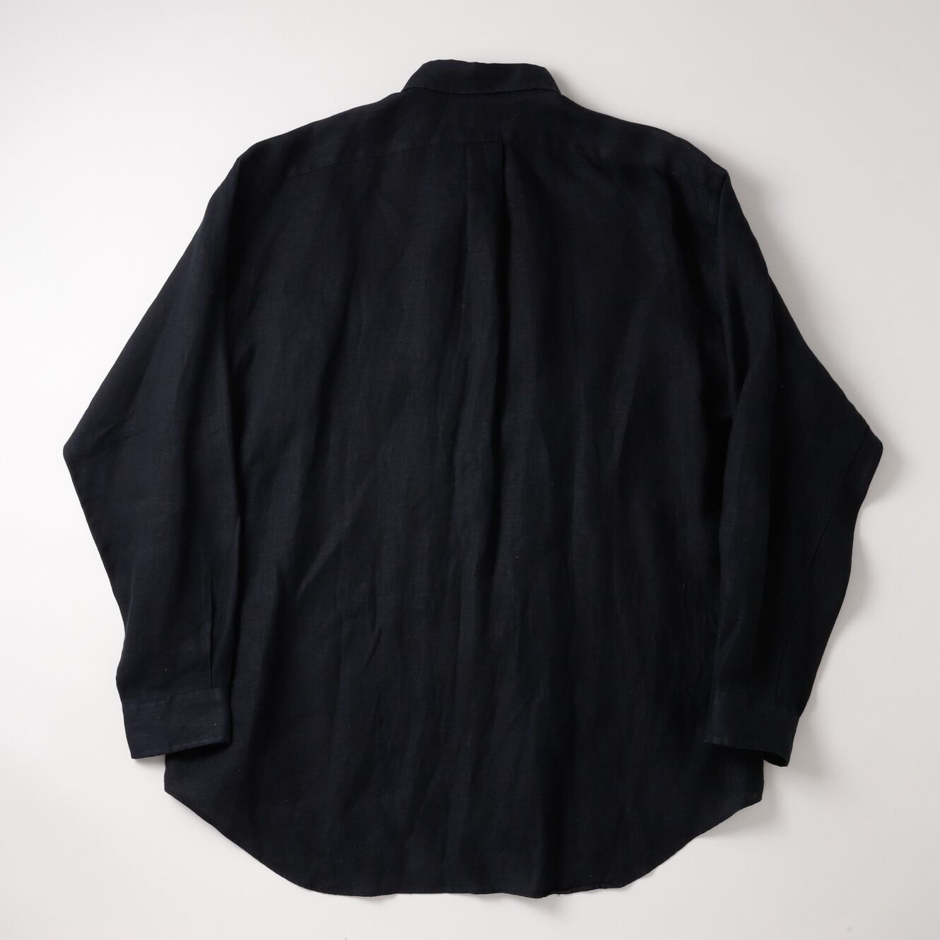 極美品】80s Ralph Lauren special linen shirt Black big size 