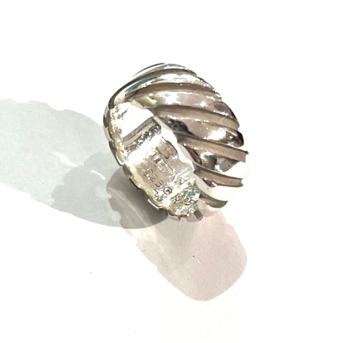 TIFFANY&CO】2090 ツイストデザイン シルバーリング12号スターリング