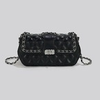 quilted chain strap bag / l0751