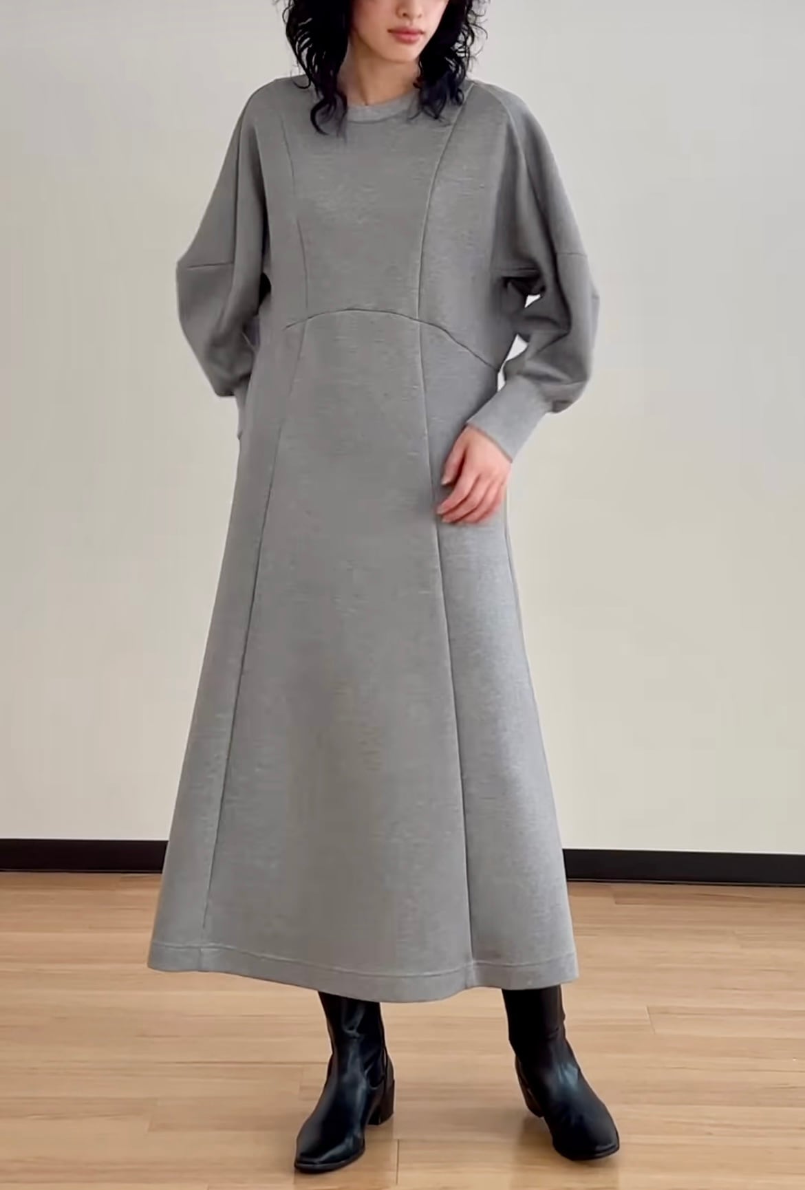 【送料無料】DigniteCollier(ディニテコリエ) 立体カットワンピース ワンピース 809409