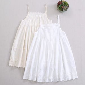 3色／レースネックピンタックキャミ ・10224