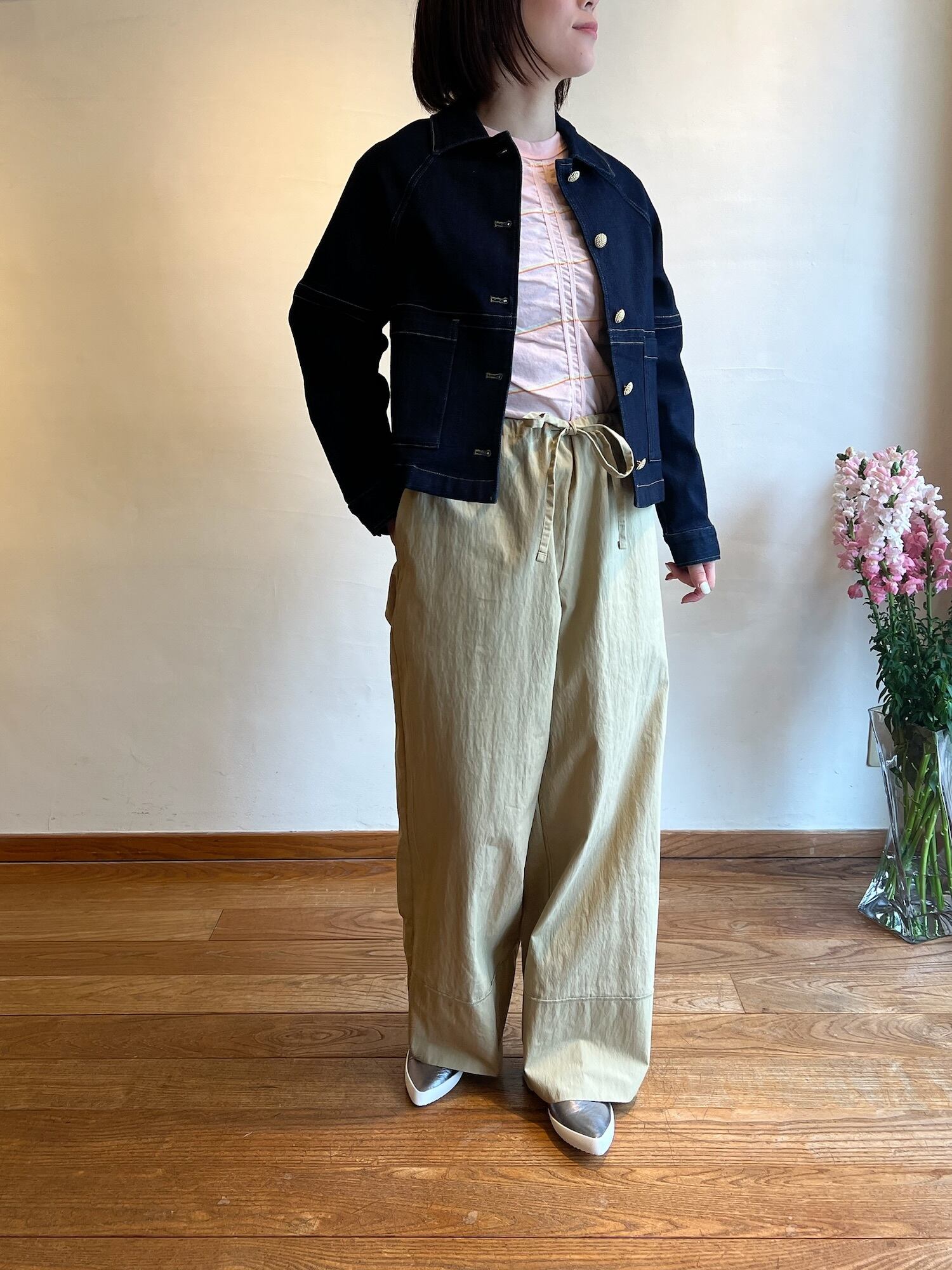 MARGAUX VINTAGE / 襟付きラグランスリーブGジャン | anouk