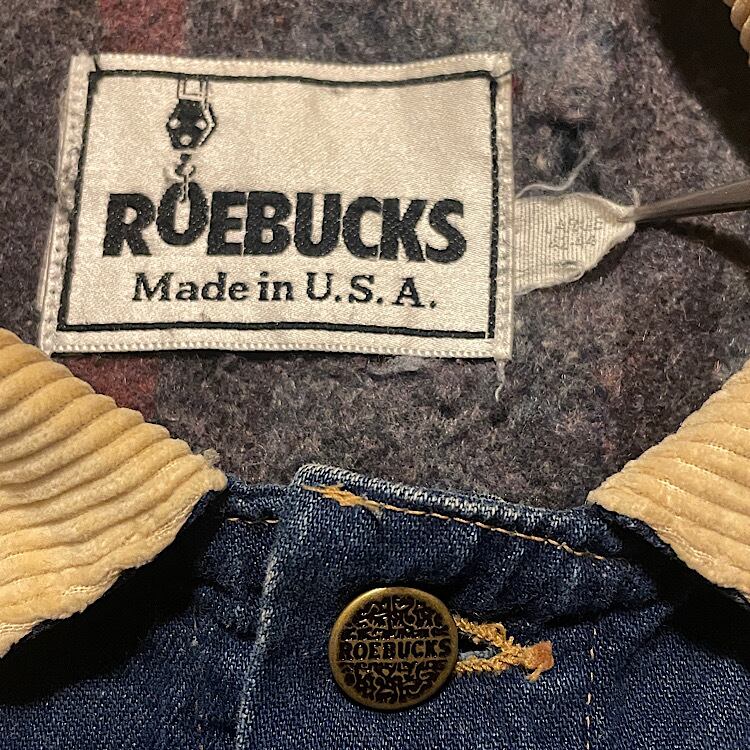 80s 90s ROEBUCKS ブランケットデニム カバーオール USA製 ビンテージ