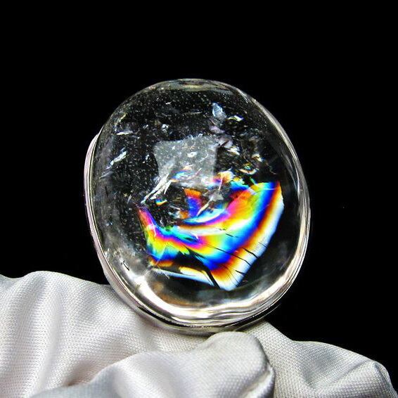 アイリスクォーツ ペンダント 虹入り 水晶 ペンダント おまかせ便 112-6028