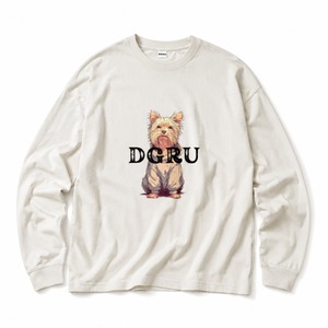 ヨークシャー・テリア　ルーズシルエットロングTシャツ