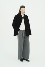 CLANE LOW WAIST TUCKED LOOSE SLACKS
