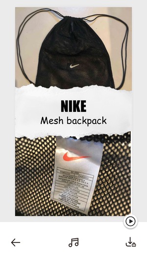NIKE Mesh backpack