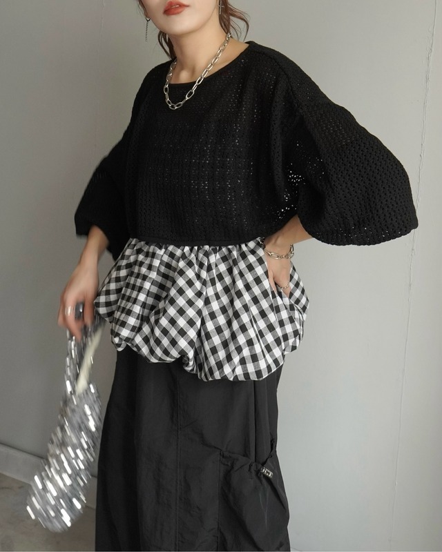 クロシェメッシュボレロPO/Black
