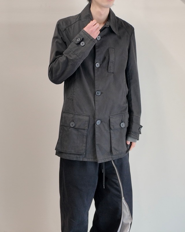 【MARCO TAGLIAFERRI】moleskin middle length coat