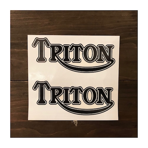 TRITON / Triton Shaped Text Sticker #69