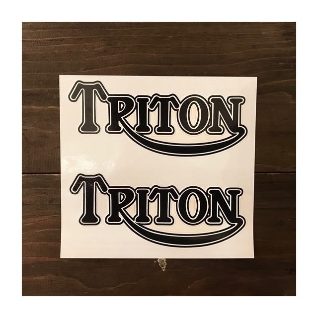 TRITON / Triton Shaped Text Sticker #69