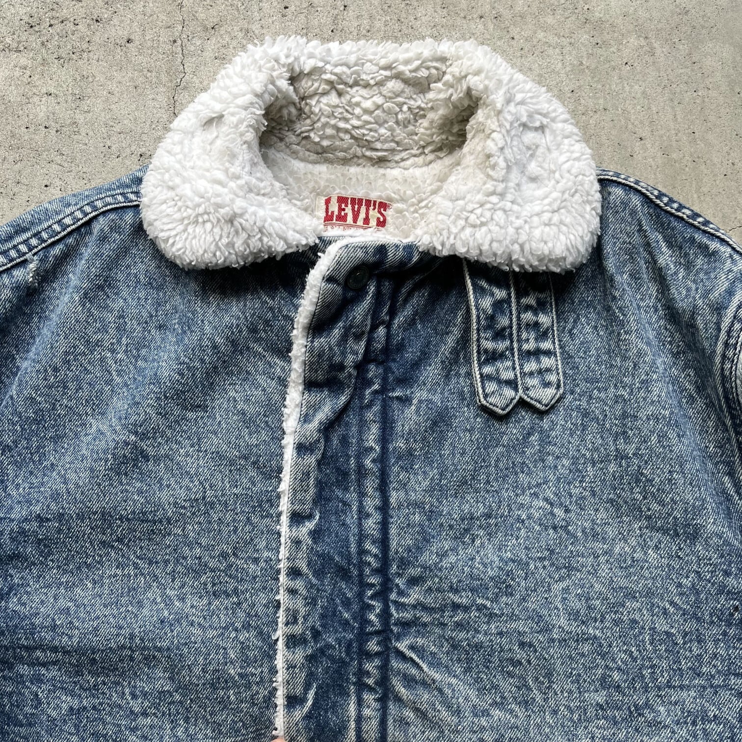 USA製 80年代 Levi's リーバイス 57513-0207 ケミカルウォッシュ B-3型