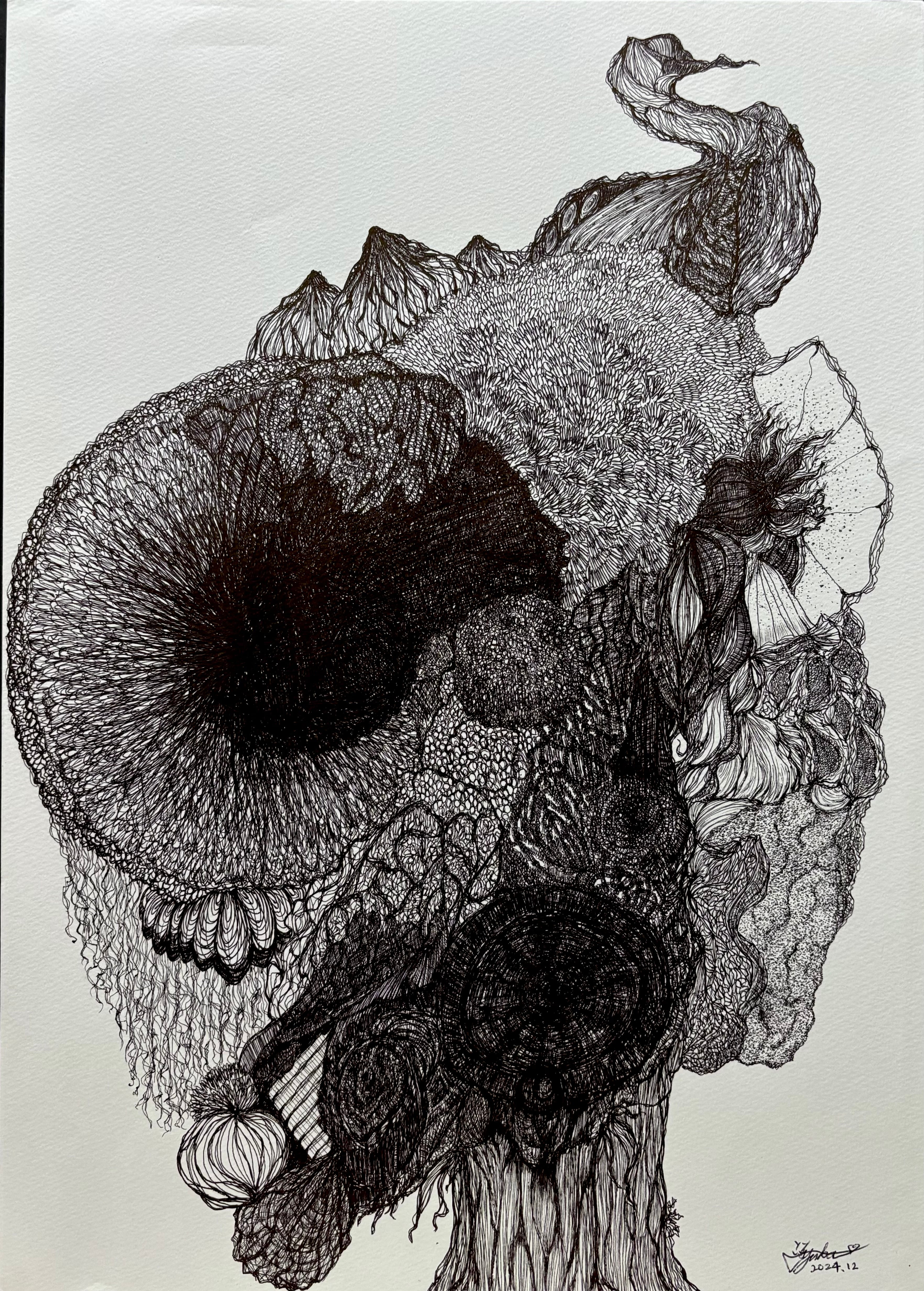 昆虫イラスト 色鉛筆画（プリント）パラワンオオヒラタクワガタ | PAY ID