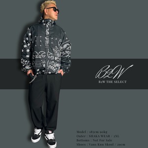 SHAKAWEAR「Paisley Windbreaker Jacket 2.0 Black」