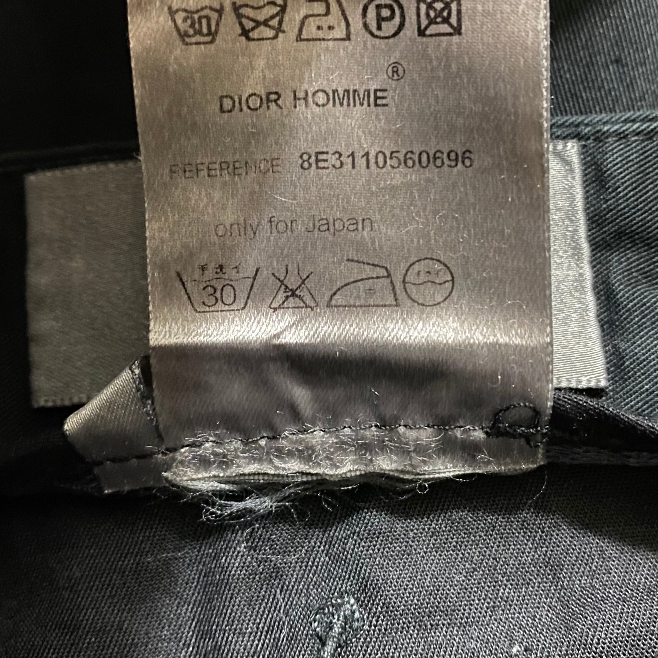 2008SS DIOR HOMME black cotton pants | NOIR ONLINE