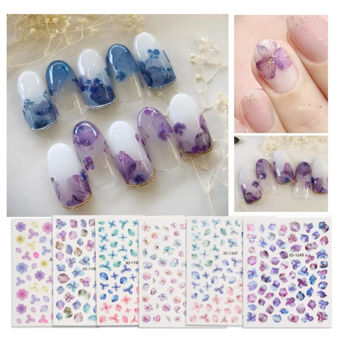 在庫処分】ネイルシール 花 ネイルシール 手用 花 花びら ネイル 