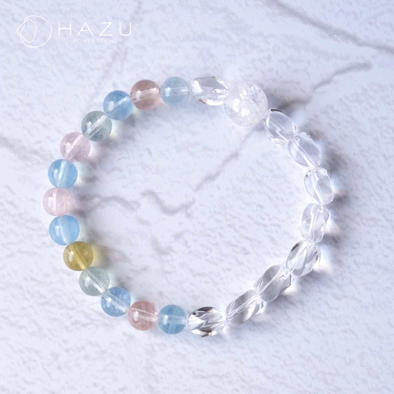 心踊る、希望に満ちた未来を招く［ミックスベリル／水晶］ | 天然石HAZU