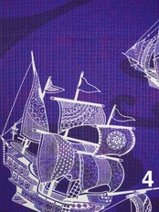 【受注商品】Rumi Rockキモノ「帆船」　[ A1595 A1596 A1597 A1598]
