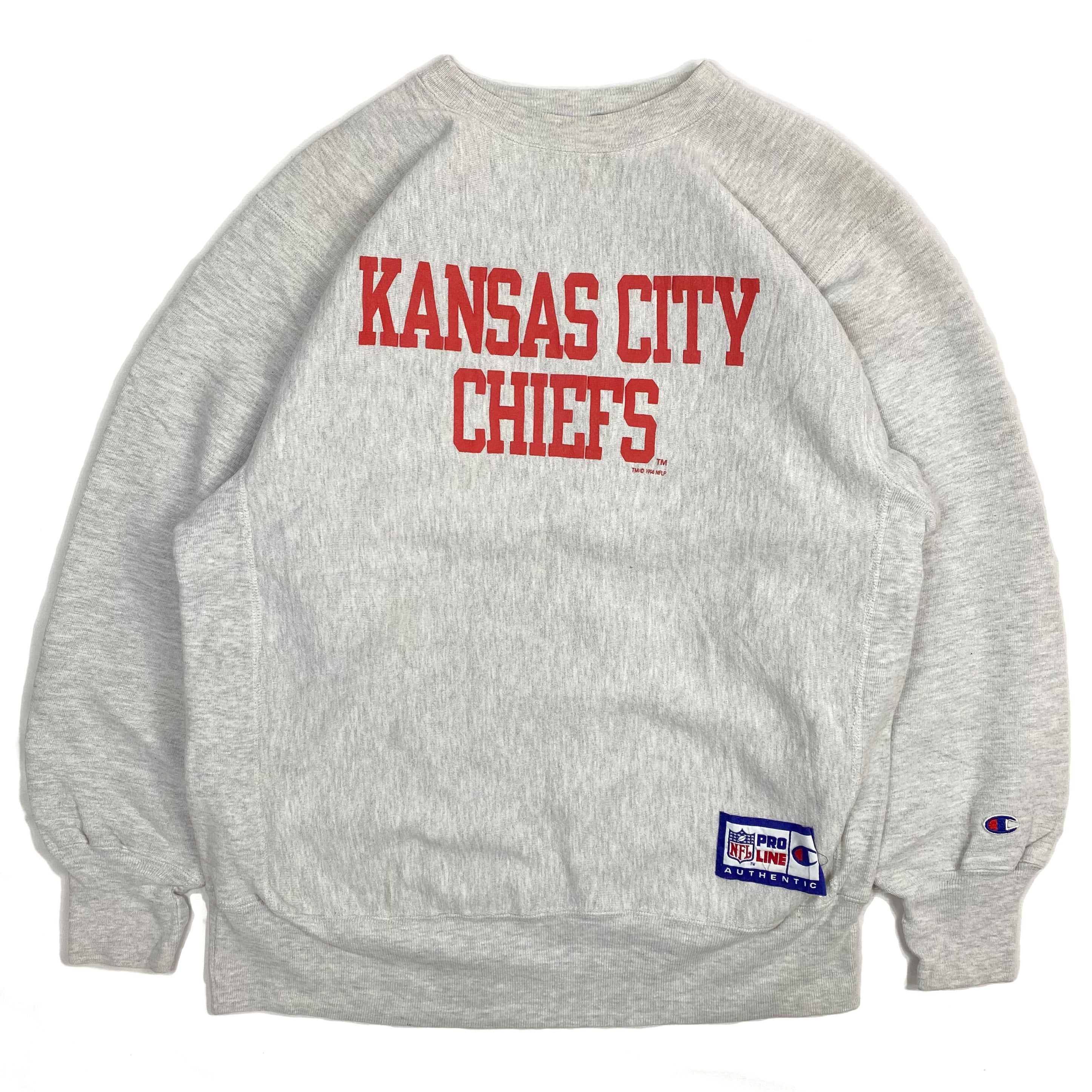 90年代 チャンピオン Champion NFL Kansas City Chiefs カンザスシティチーフス プリントスウェットシャツ トレーナー メンズXXL ヴィンテージ /eaa289327