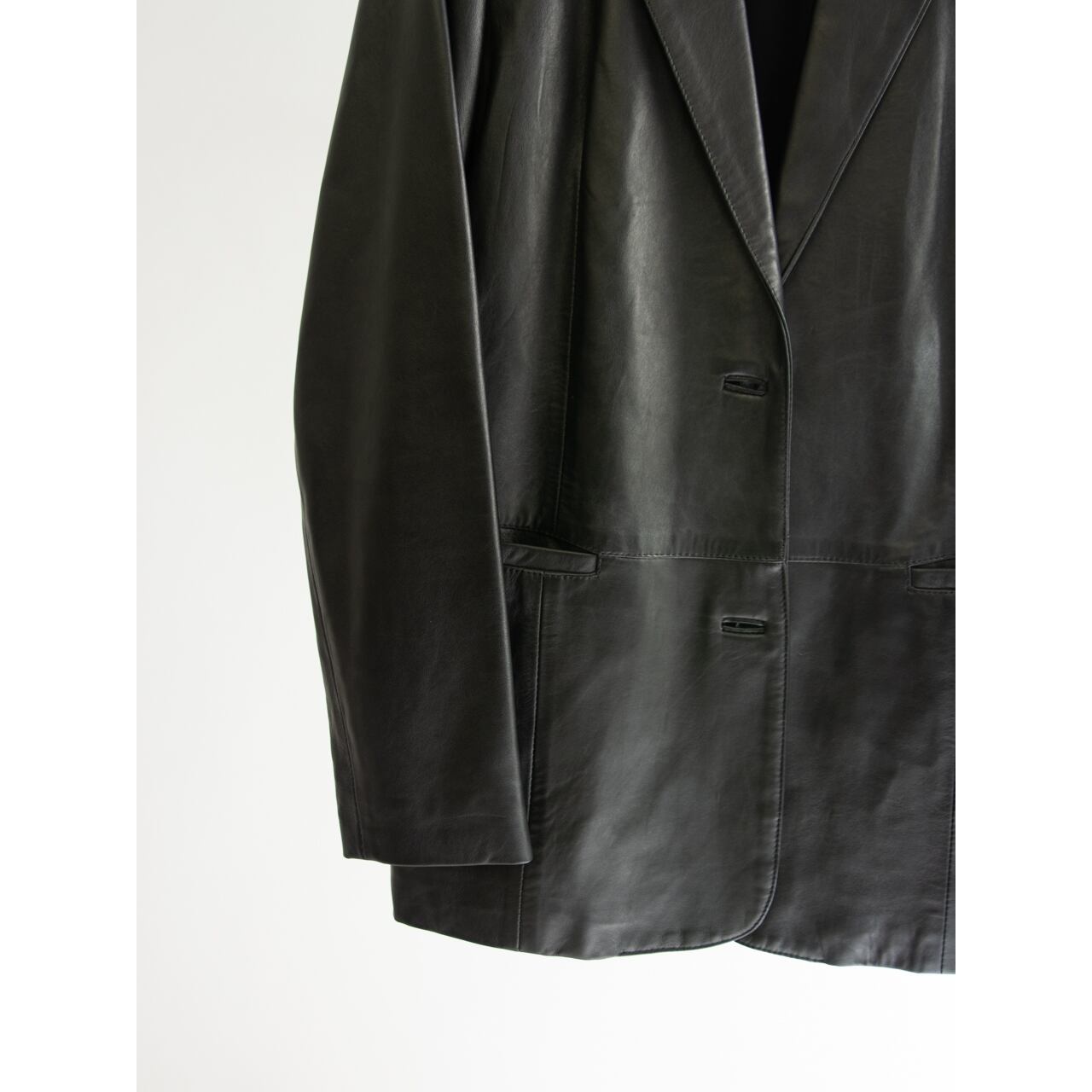 【Savoy 68】Made in Italy Leather Single Jacket(イタリア製 レザージャケット 羊革)