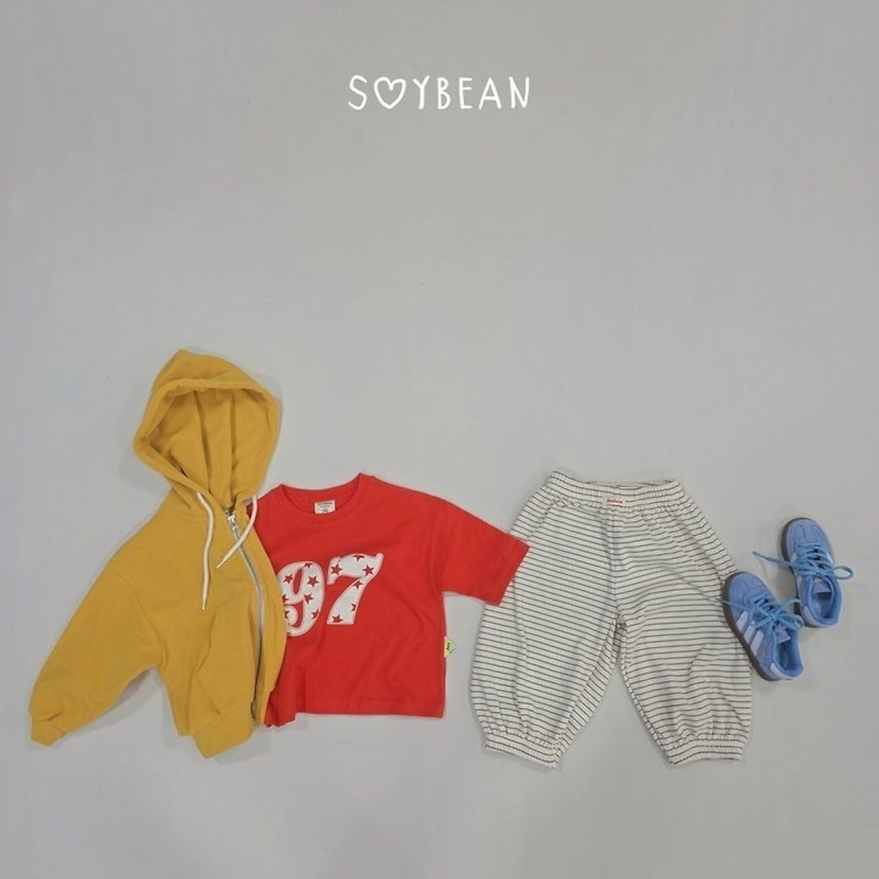 韓国子供服 / 26Autumn / soybean / 97ナンバー Tシャツ / キッズ服 / ジュニア服 / 秋服 *XS~JM*