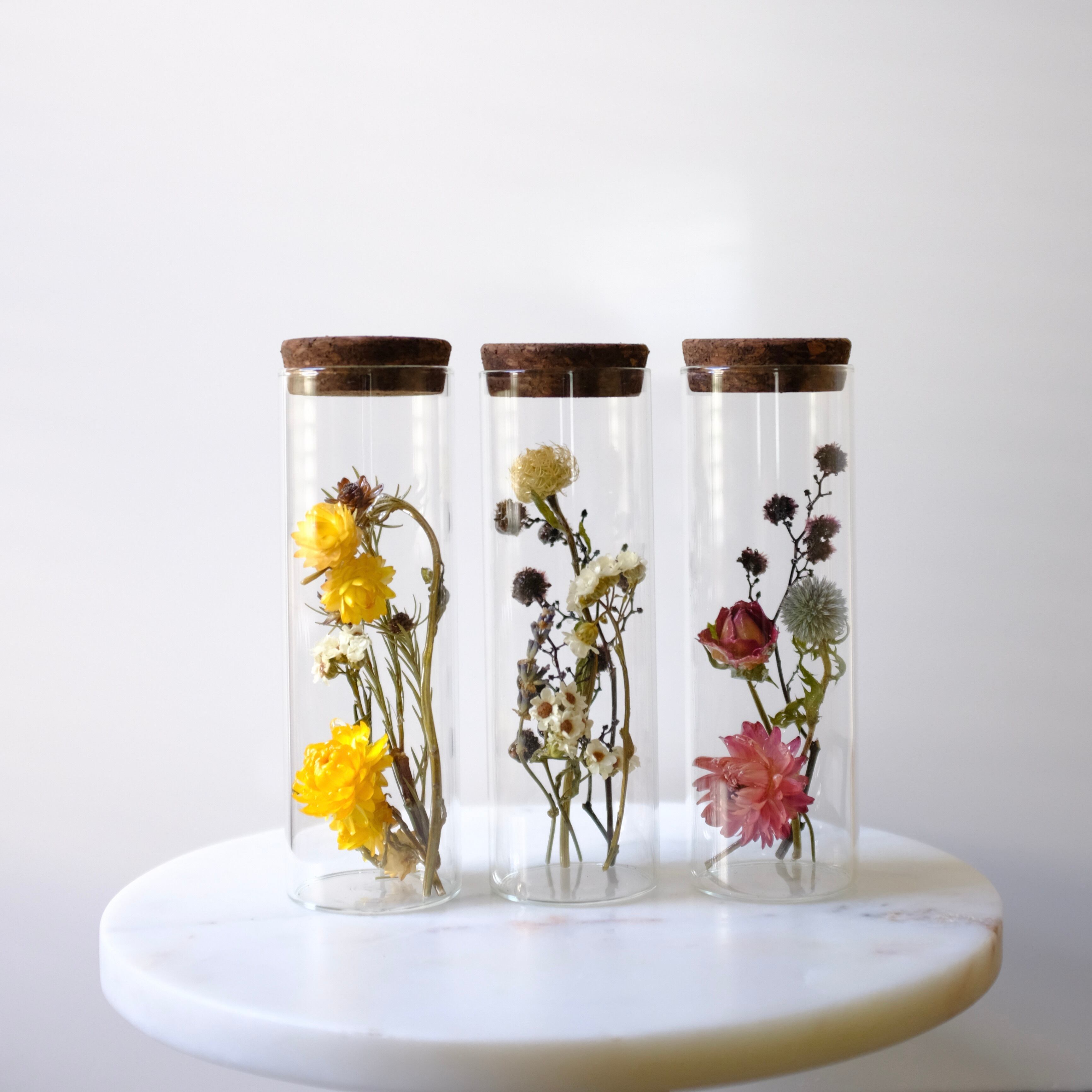 つきはな tsuyabana dried flower Cylinder ギフトセット ホワイト系 | KieKa