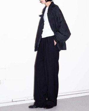 1980-90s Philippe Adec for Bergdorf Goodman - tucked wide wool trousers