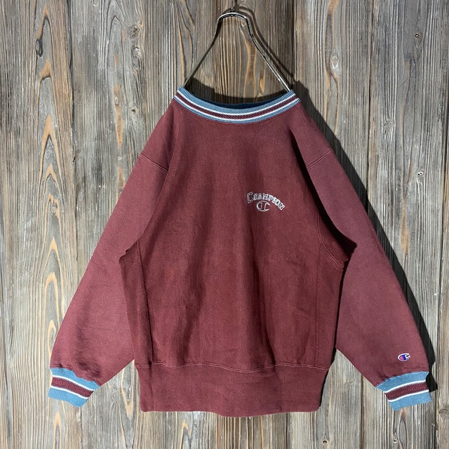 ［Champion］90s reverseweave Bordeaux sweat