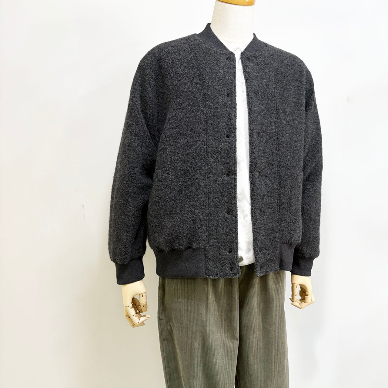 COMM.ARCH. コム・アーチ WO.CO. PILE FLEECE BLOUSON ウールコットンパイルフリースブルゾン
