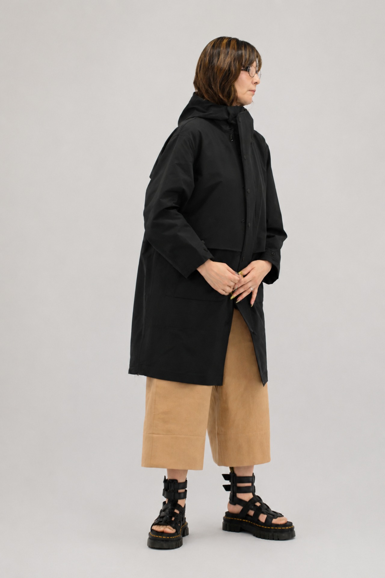 【ASEEDONCLÖUD / Handwerker】HW TS coat / BLACK size S