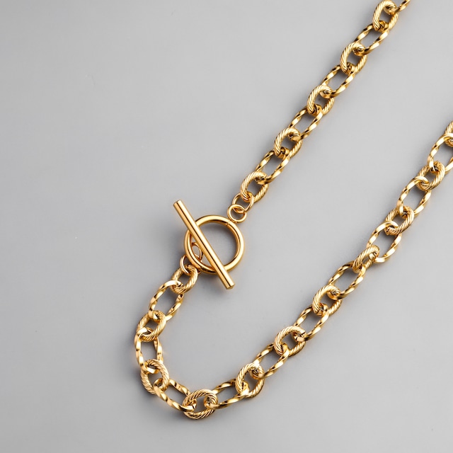 316L mantel chain necklace 3  #n19　☆