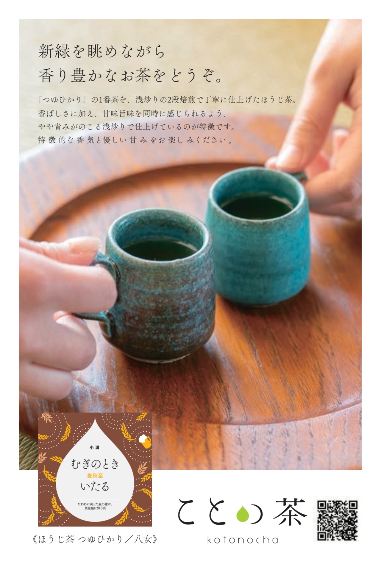 〈小満〉 ことの茶　さえみどり極、屋久島和紅茶、ほうじ茶つゆひかり